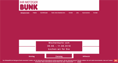 Desktop Screenshot of metzgerei-bunk.de